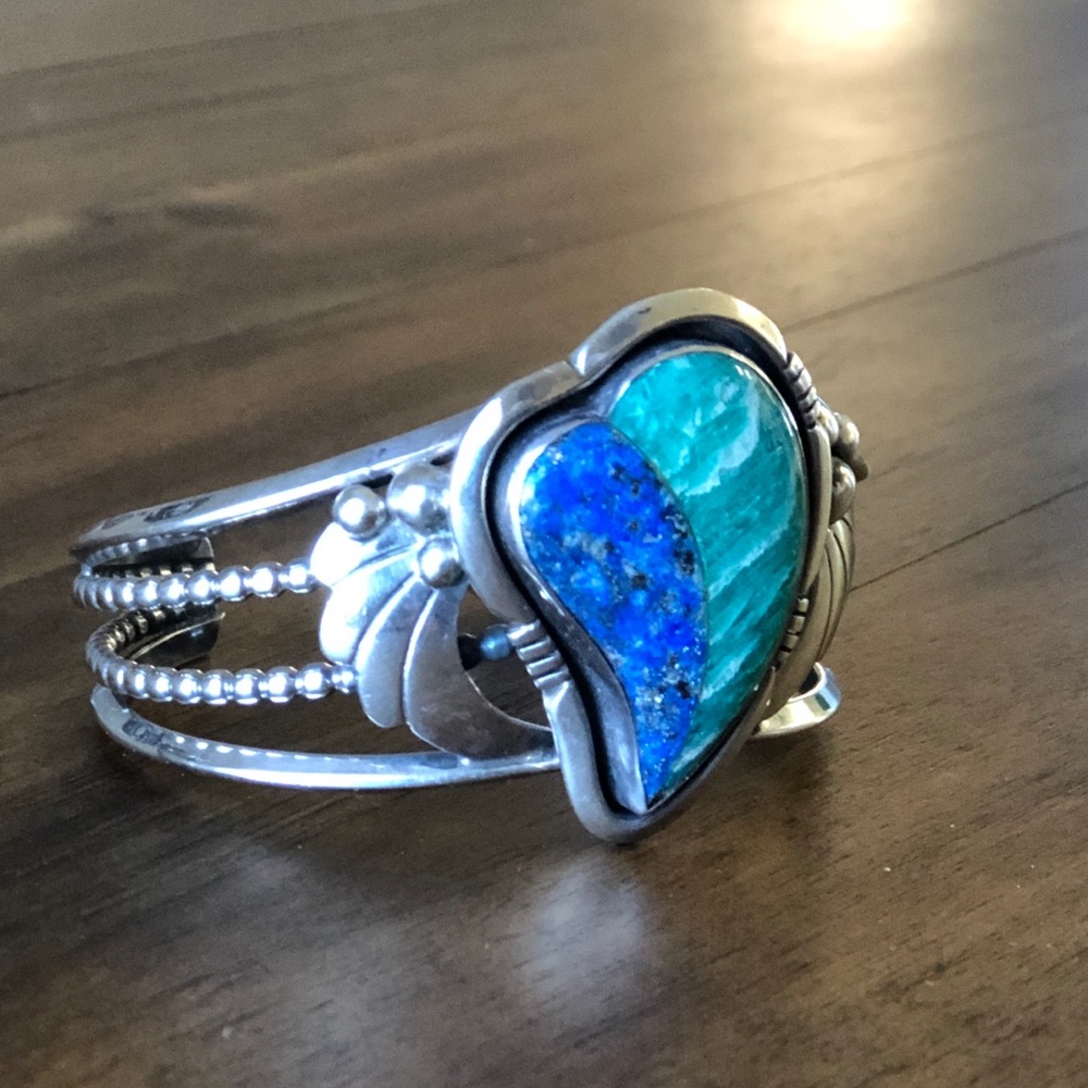 Handmade Sterling Silver Native American Cuff